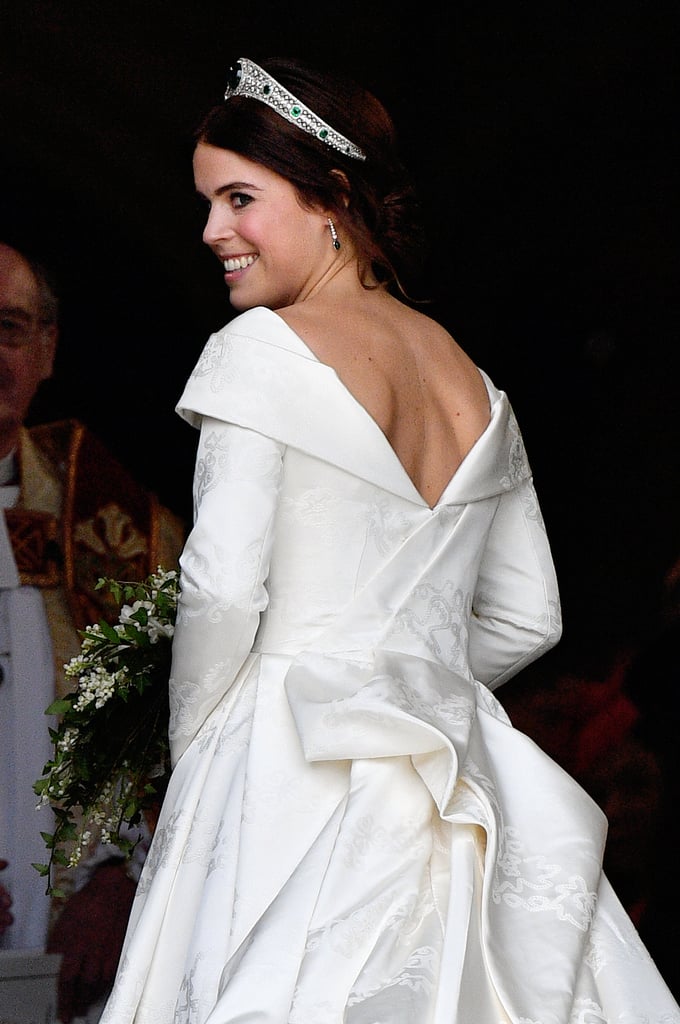 Princess Eugenie Jack Brooksbank Wedding Outfit Exhibition