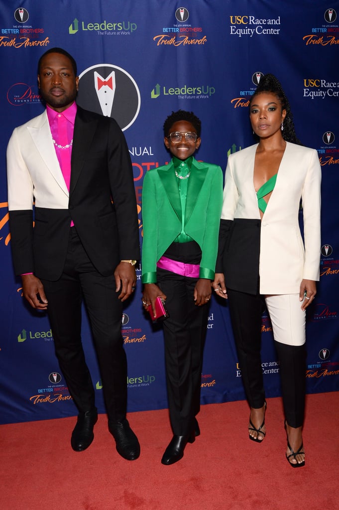 Gabrielle Union, Dwyane Wade, Zaya Wade Truth Awards Outfits