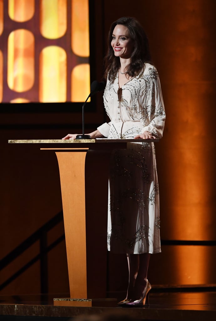 Angelina Jolie Elisabetta Franchi Dress at Governors Awards