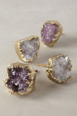 crowned quartz knobs