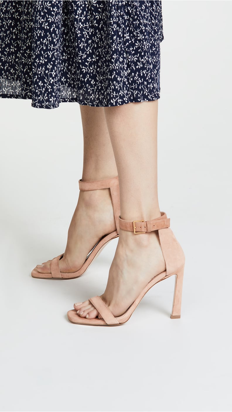 Stuart Weitzman Square Nudist Sandals