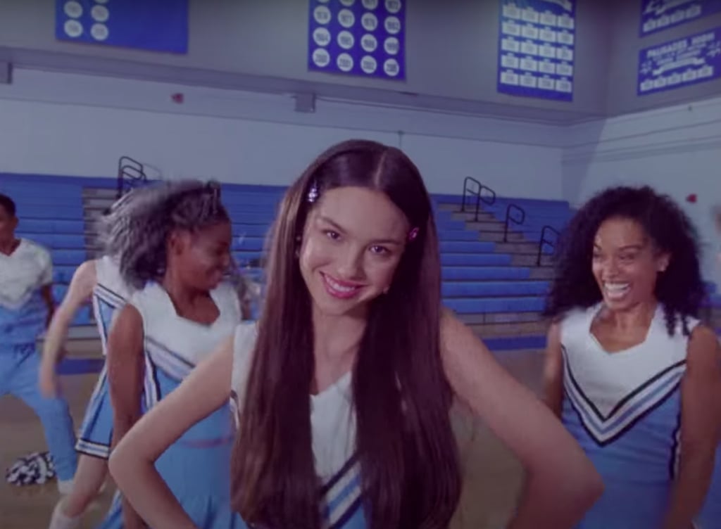 Olivia Rodrigo in a Cheerleader Uniform in "Good 4 U" Video