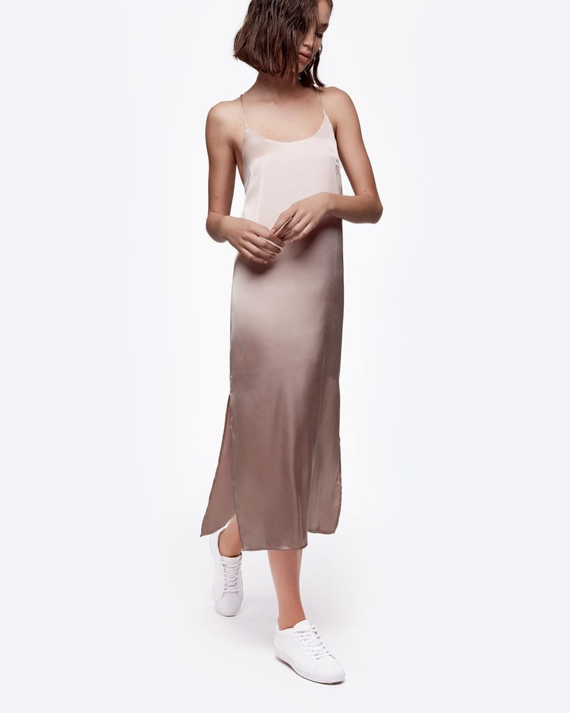 Satin Cross-Back Slip Dress ($58)