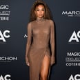 Ciara's Version of a Turtleneck? A Sexy, Rhinestone Gown With a Slit Up to Her Hip