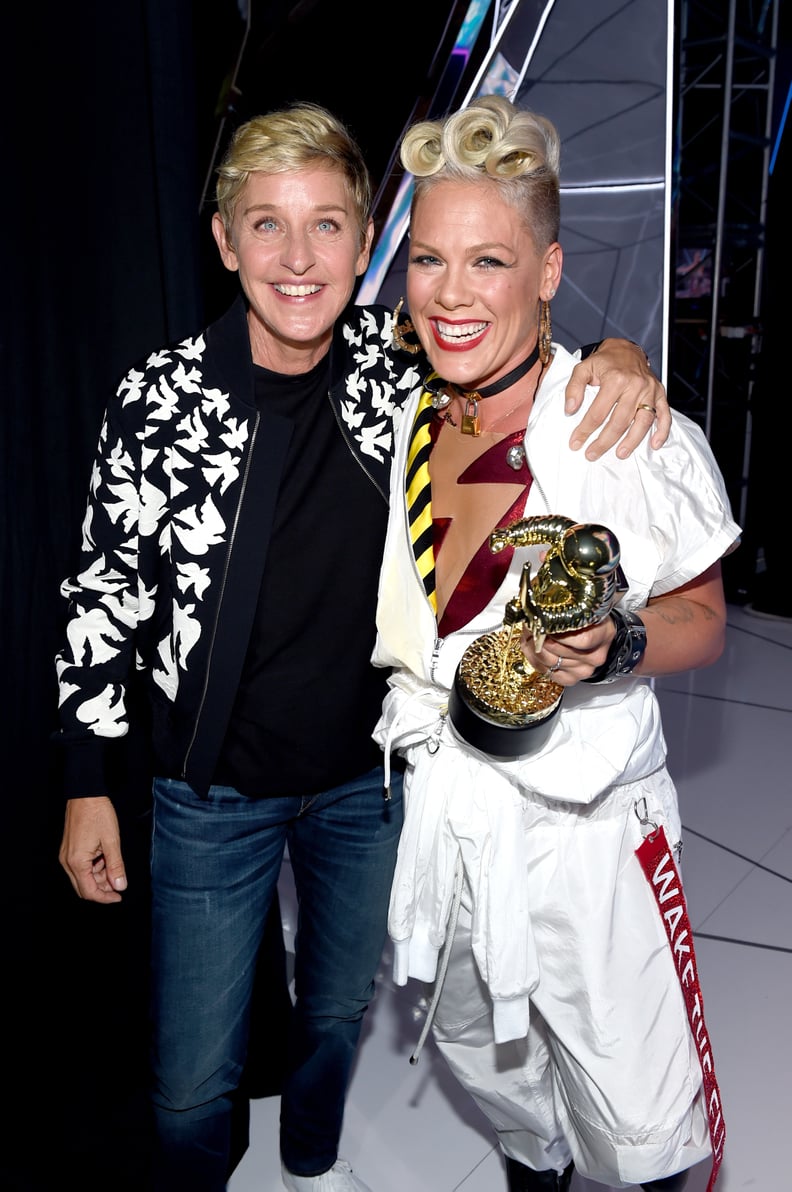 Ellen DeGeneres and Pink