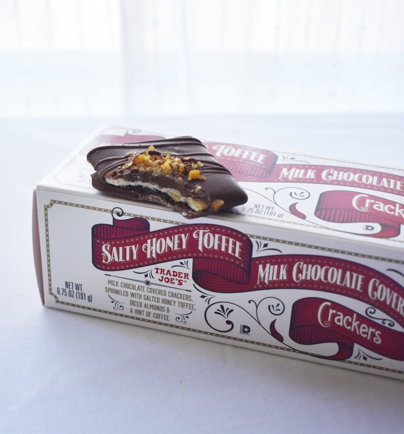 Salty Honey Toffee Milk Chocolate Covered Crackers ($4)