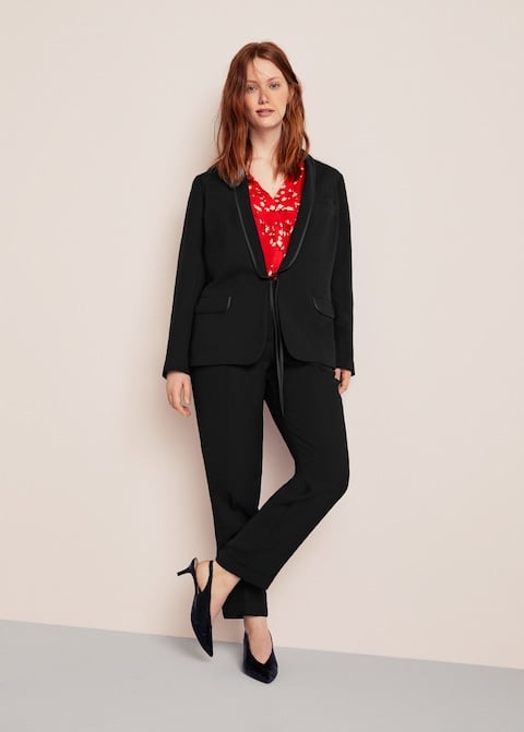 Mango Violeta Black Pantsuit