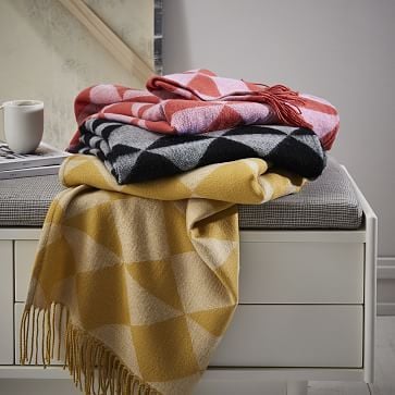 Triangle Jacquard Throw
