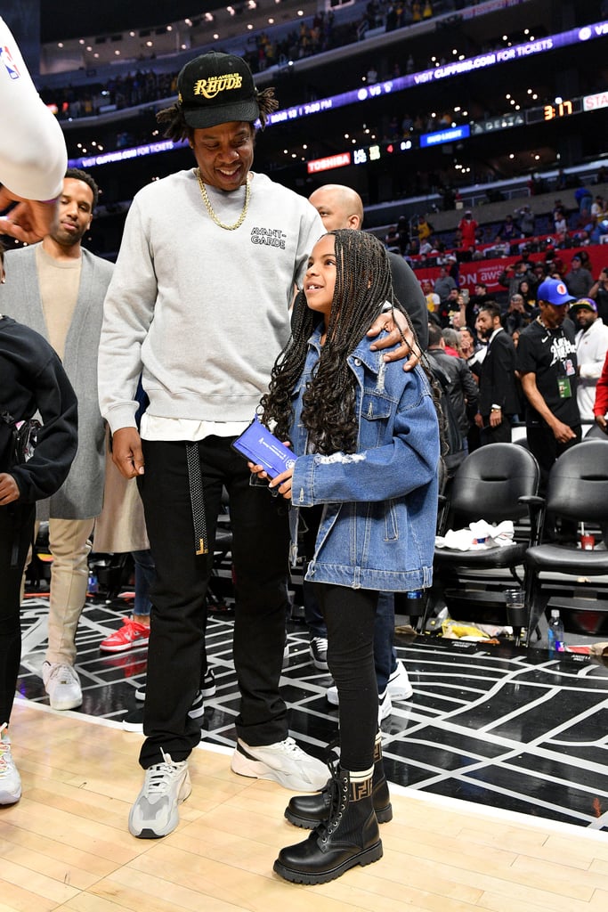 Watch Blue Ivy Meet LeBron James at the Lakers Game