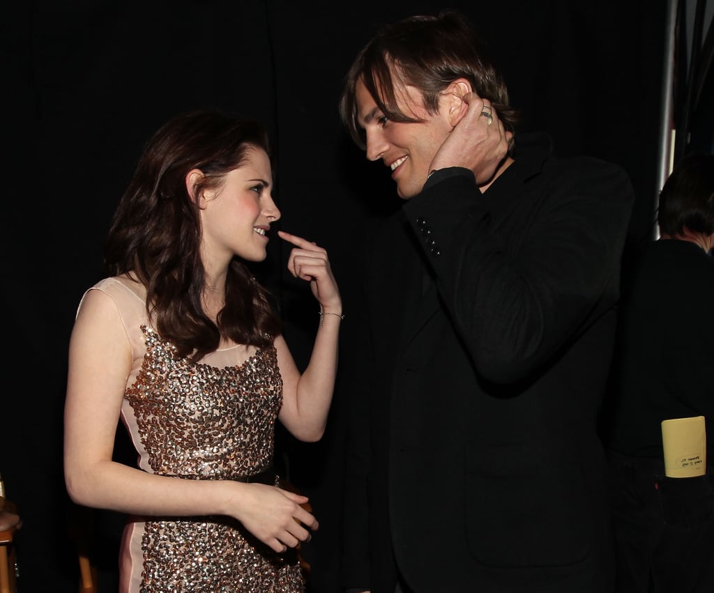 That time in 2011 when Ashton Kutcher and Kristen Stewart chatted backstage.