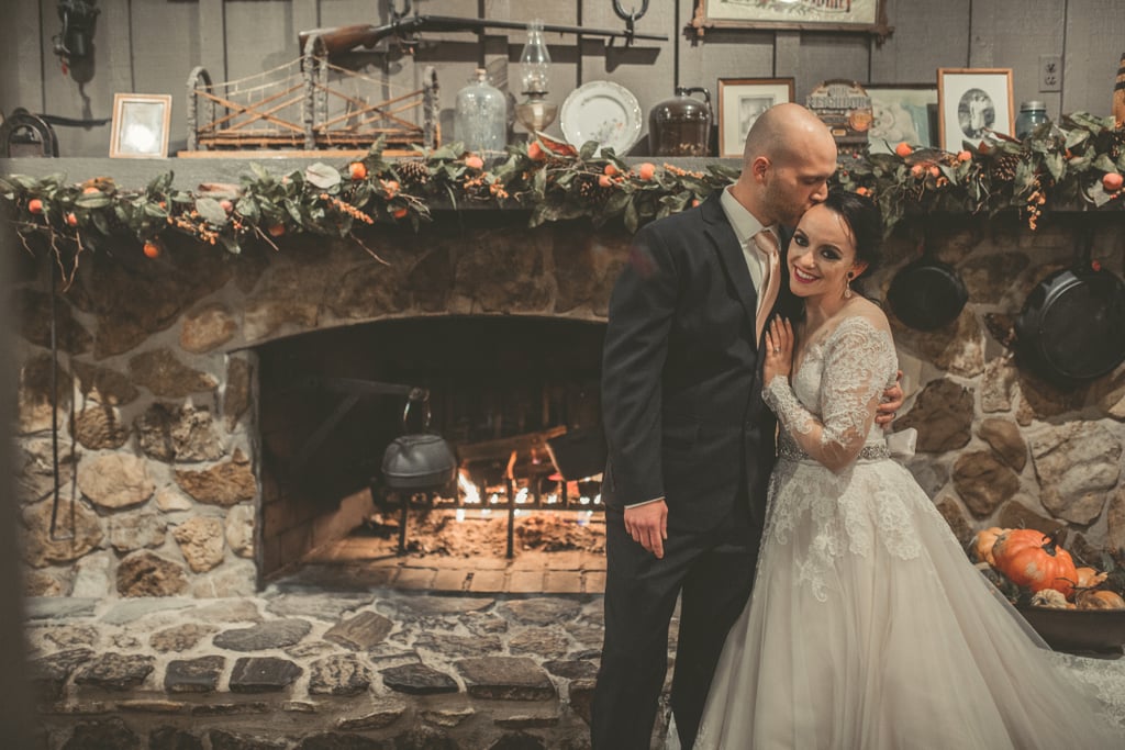 Couple's Engagement and Wedding Photos at Cracker Barrel