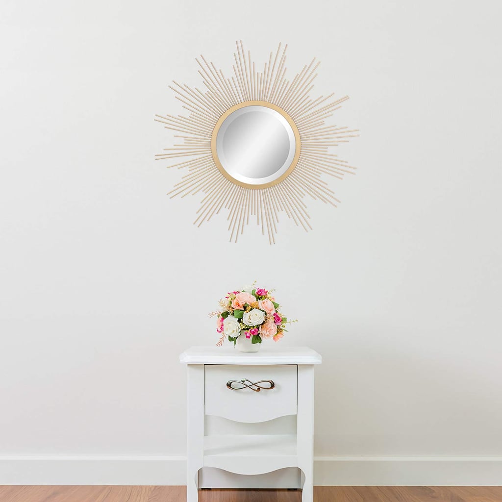 Stonebriar Gold Metal Starburst Hanging Mirror