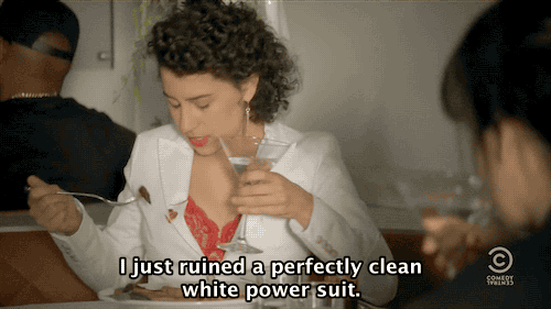 Spilling Something on Your White Clothes