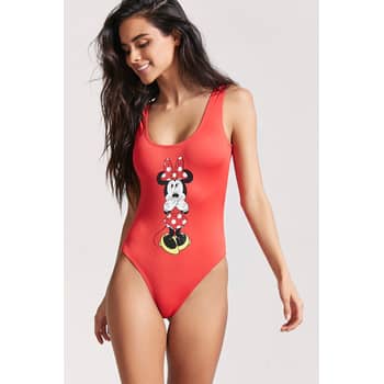 Forever 21 Mickey Mouse Graphic Bodysuit