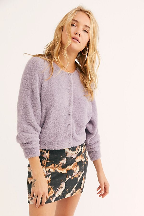 Free People One Allegra Cardi in Lilac