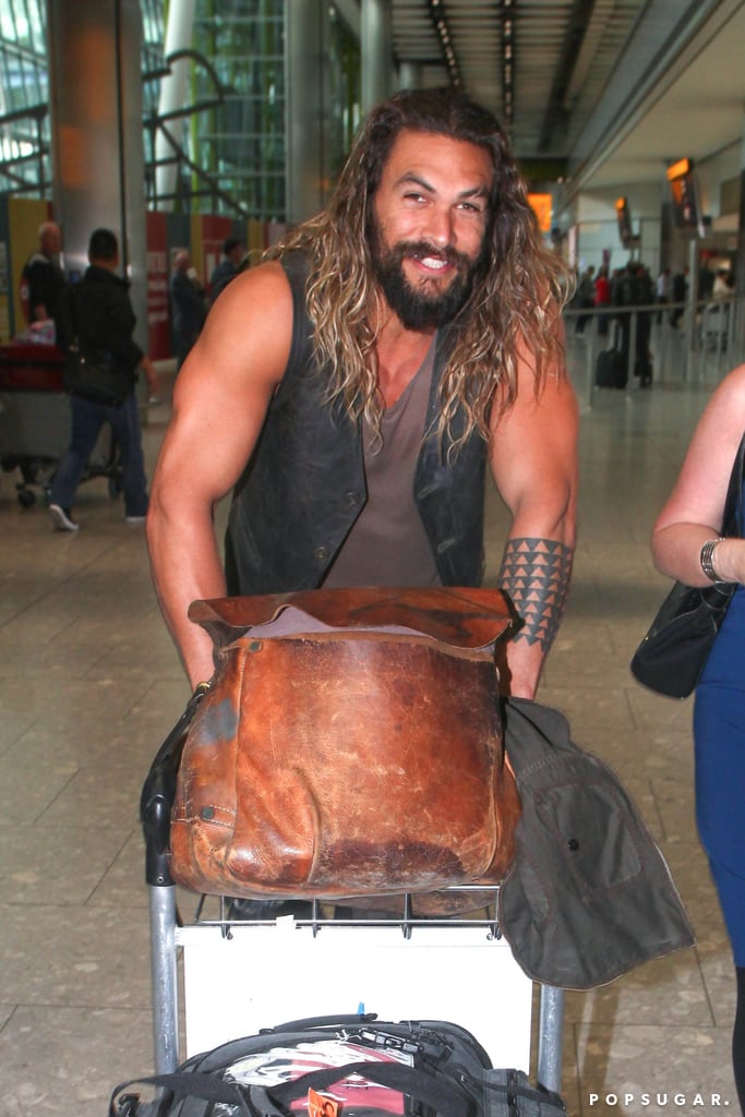 Jason Momoa at LAX Airport June 2017