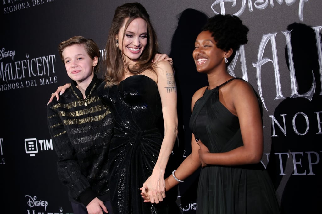 Angelina Jolie and Her Kids Maleficent 2 Press Tour Photos