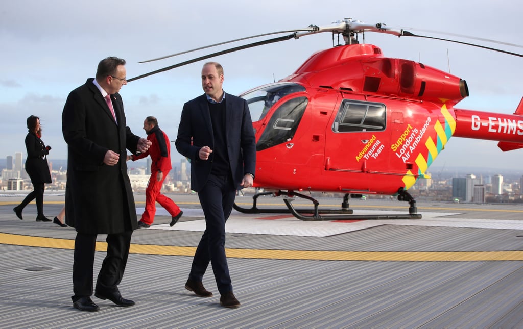 Prince William at the Royal London Hospital January 2019