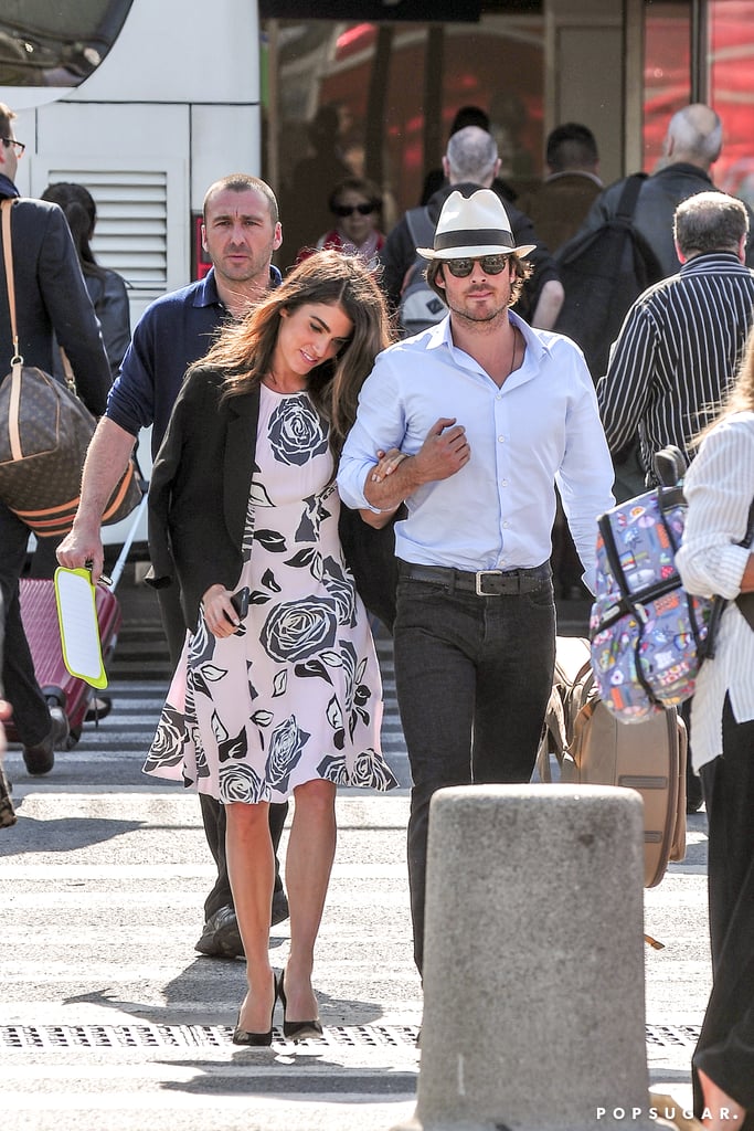 Ian Somerhalder and Nikki Reed in Paris May 2015