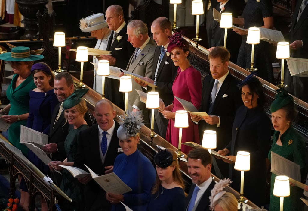 Meghan, Harry, Kate, and William at Eugenie's Wedding