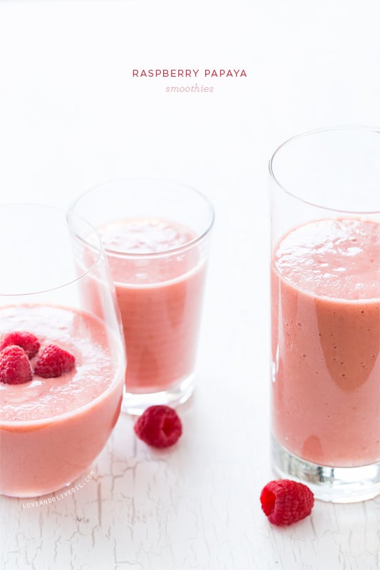 Raspberry-Papaya Smoothie