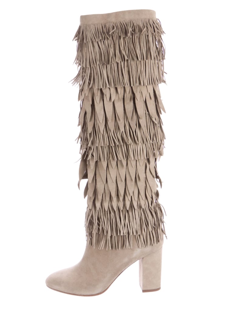 Aquazzura Suede Woodstock Boots