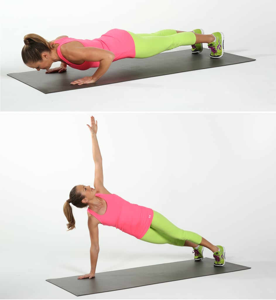 Push-Up Rotation | Flat-Belly Exercises | POPSUGAR Fitness ...