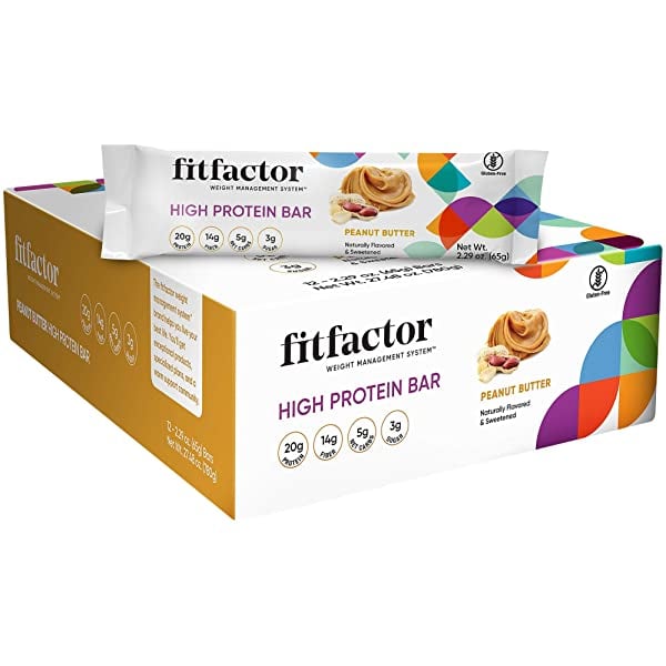 fitfactor High Protein Bar - Peanut Butter (12 Bars)