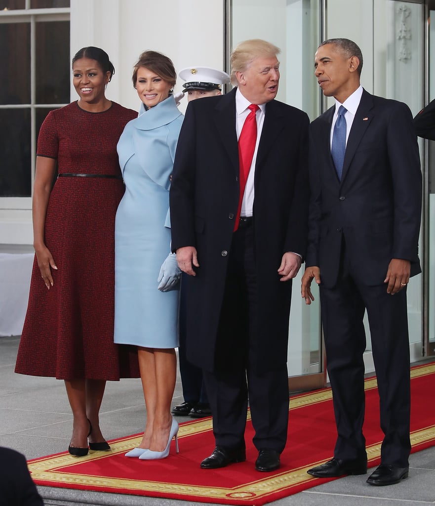 Michelle Obama Red Dress at Inauguration 2017