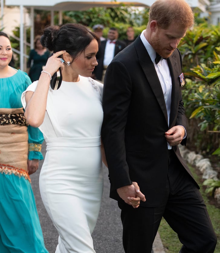 Meghan Markle Wearing Princess Diana's Aquamarine Ring