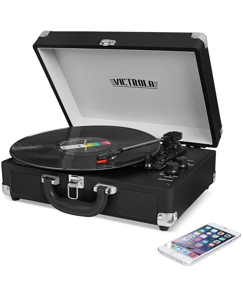 Innovative Technology Victrola Solid Suitcase Bluetooth Record Player