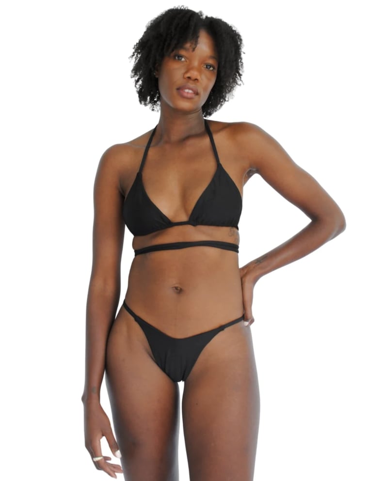 Seven Swim Mara Triangle Top in Black