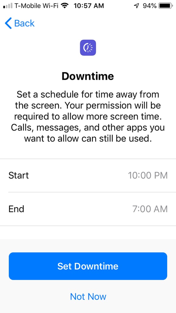 Set Downtime For Your Child