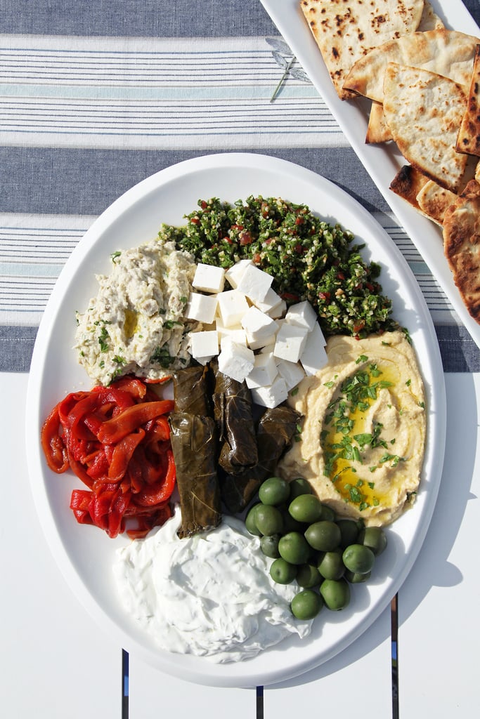 Mezze Platter With Grilled Pita