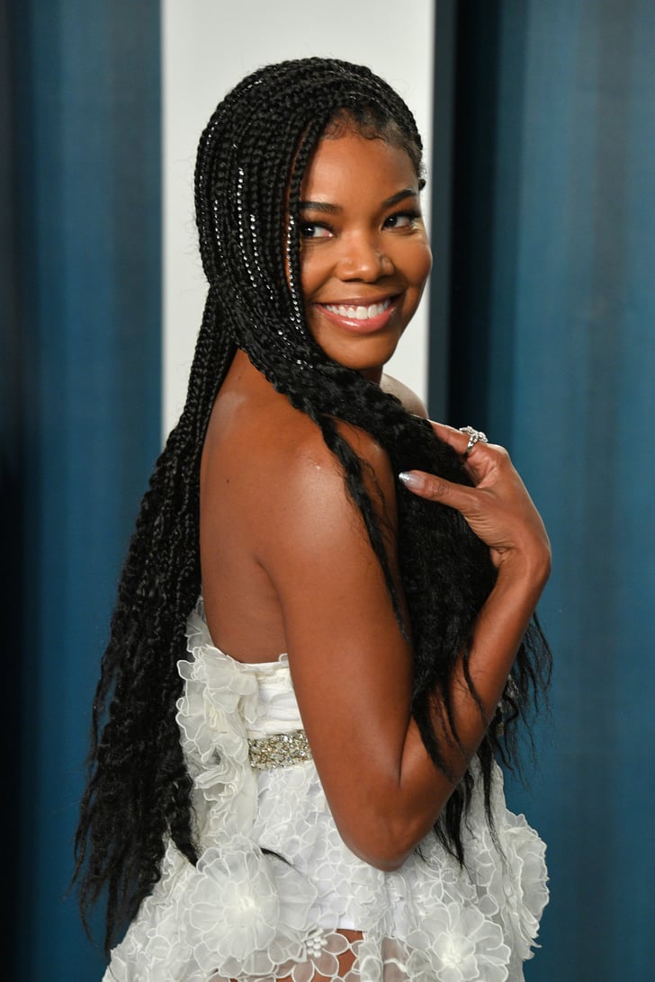 Gabrielle Union's Jewel-Embellished Braids at the 2020 Vanity Fair ...