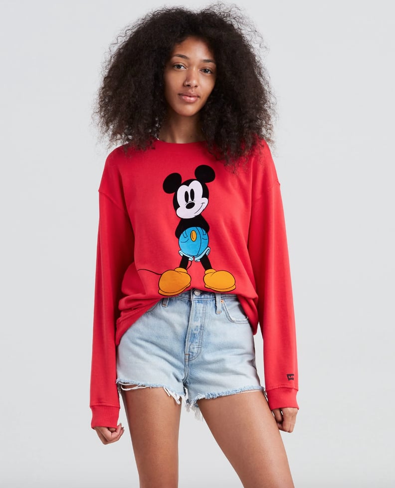 Graphic Drop Shoulder Crewneck Sweatshirt