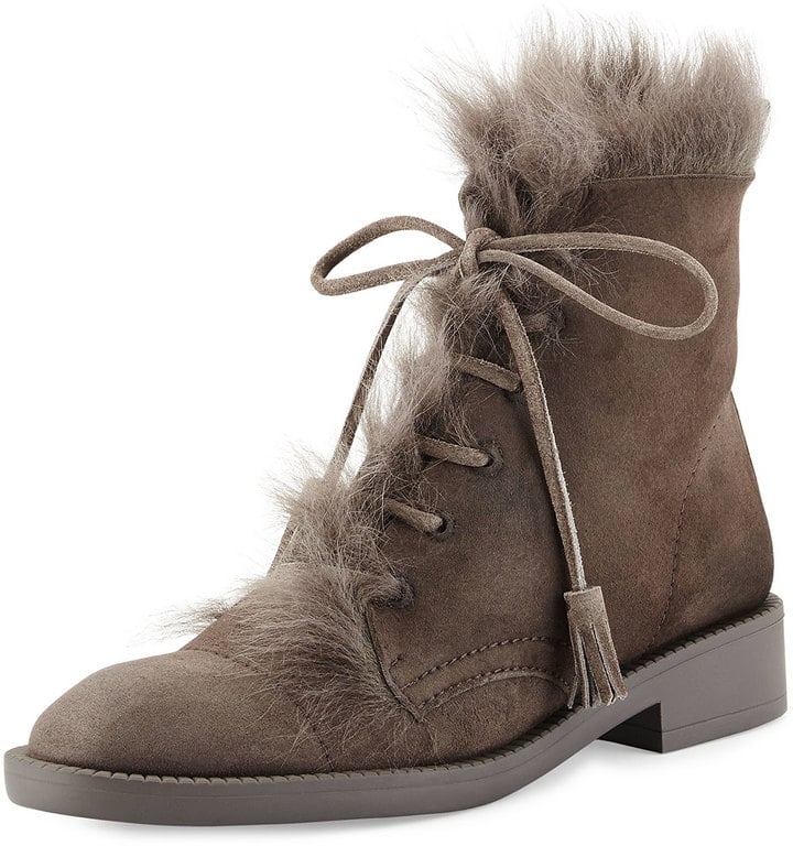 Pedro Garcia Fur-Lined Combat Boot ($675)