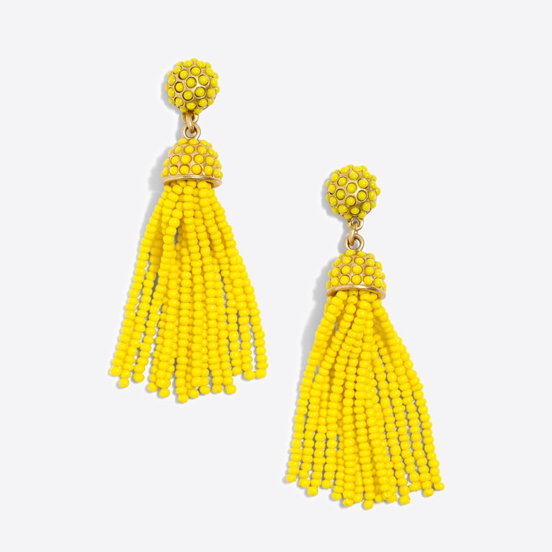 Yellow tassel earrings target clearance
