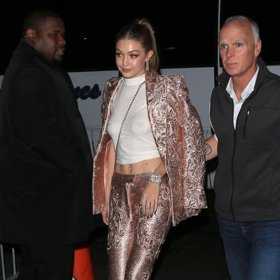 Gigi Hadid's Pink Versace Met Gala Afterparty Suit 2018