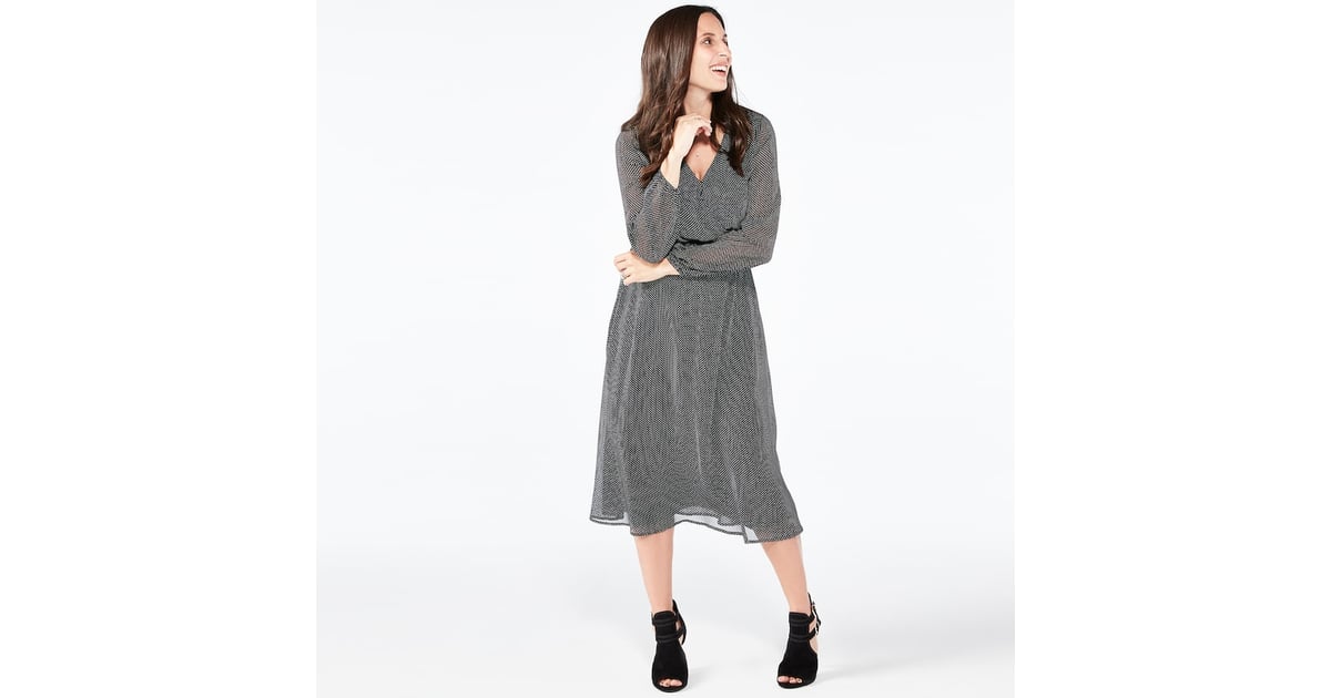 popsugar printed midi dress