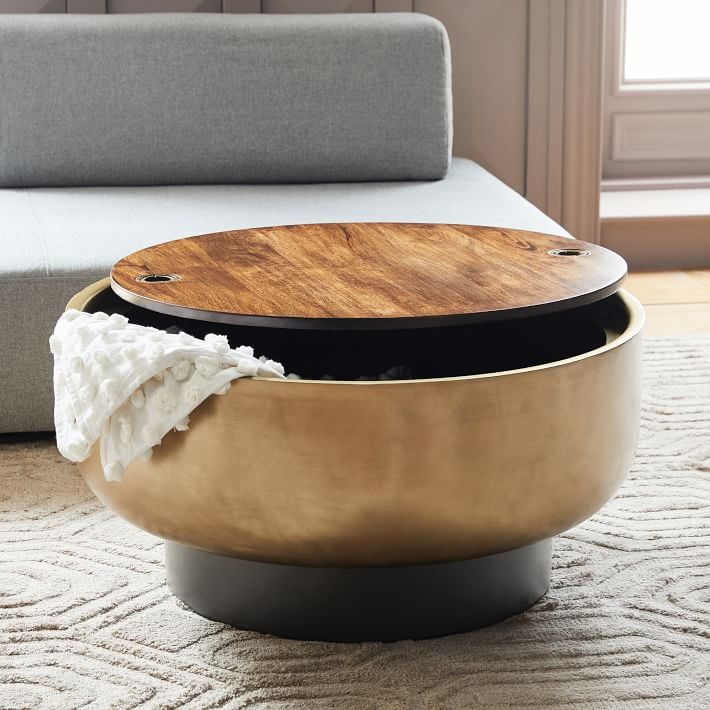 West Elm Drum Storage Coffee Table End of Year Sales Have