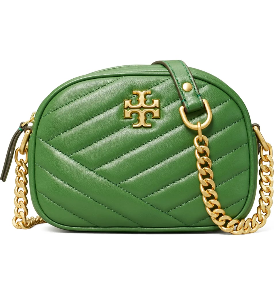 A Bright Green Choice: Tory Burch Kira Camera Bag | Designer Handbags ...