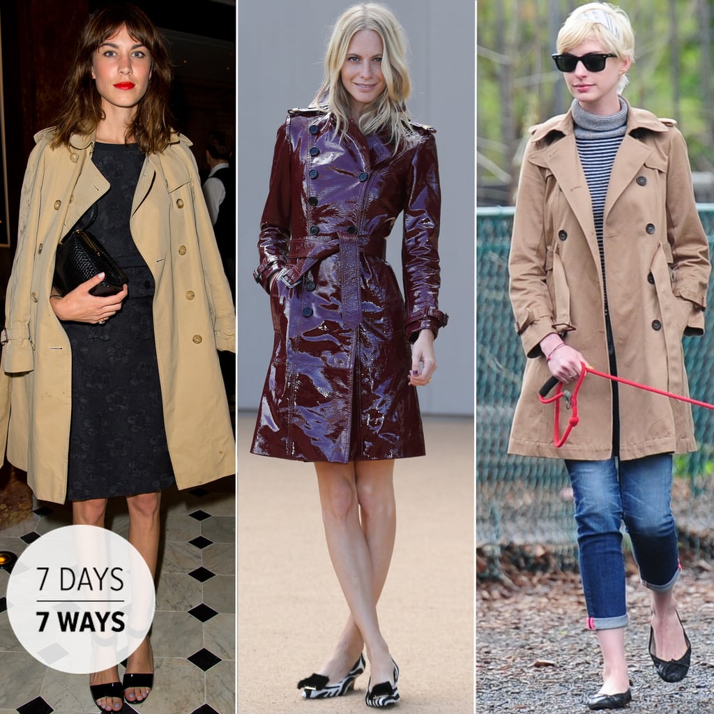 Celebrities Wearing Trench Coats POPSUGAR Fashion