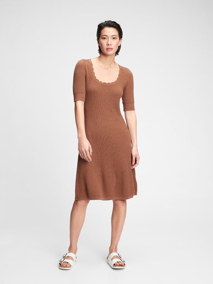 Gap Fit and Flare Sweater Dress Best Spring Clothes From Gap 2021