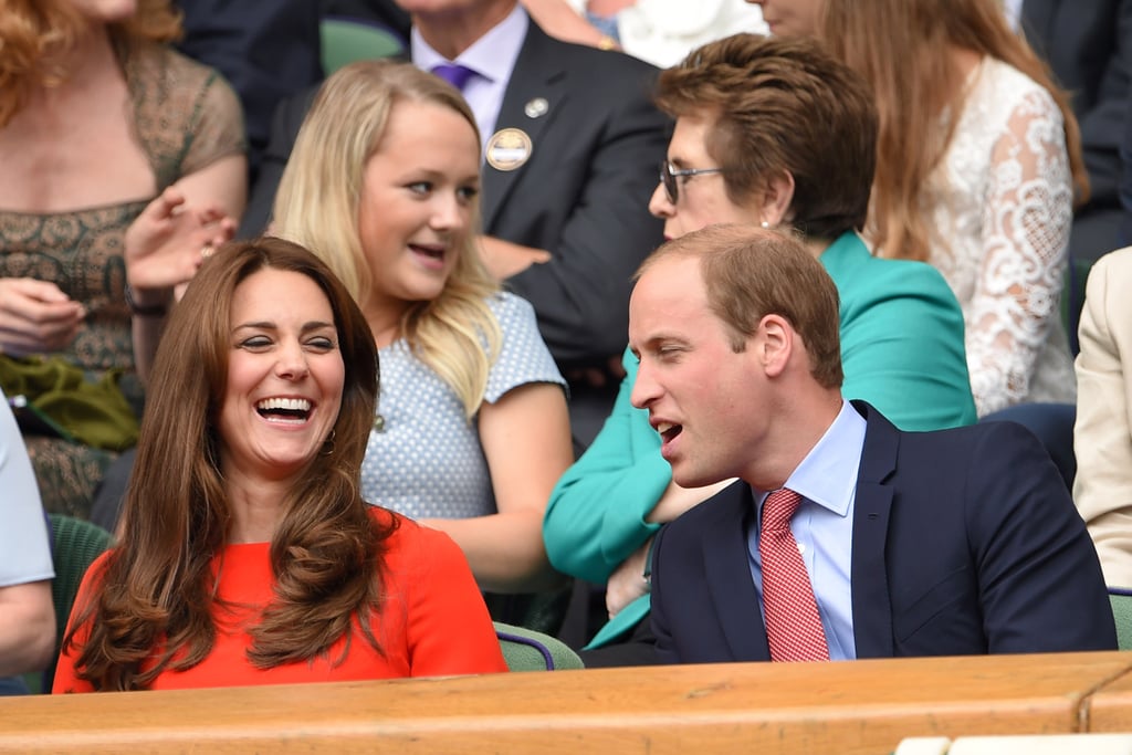 What did Will say? Kate let out a laugh at Wimbledon in July 2015.