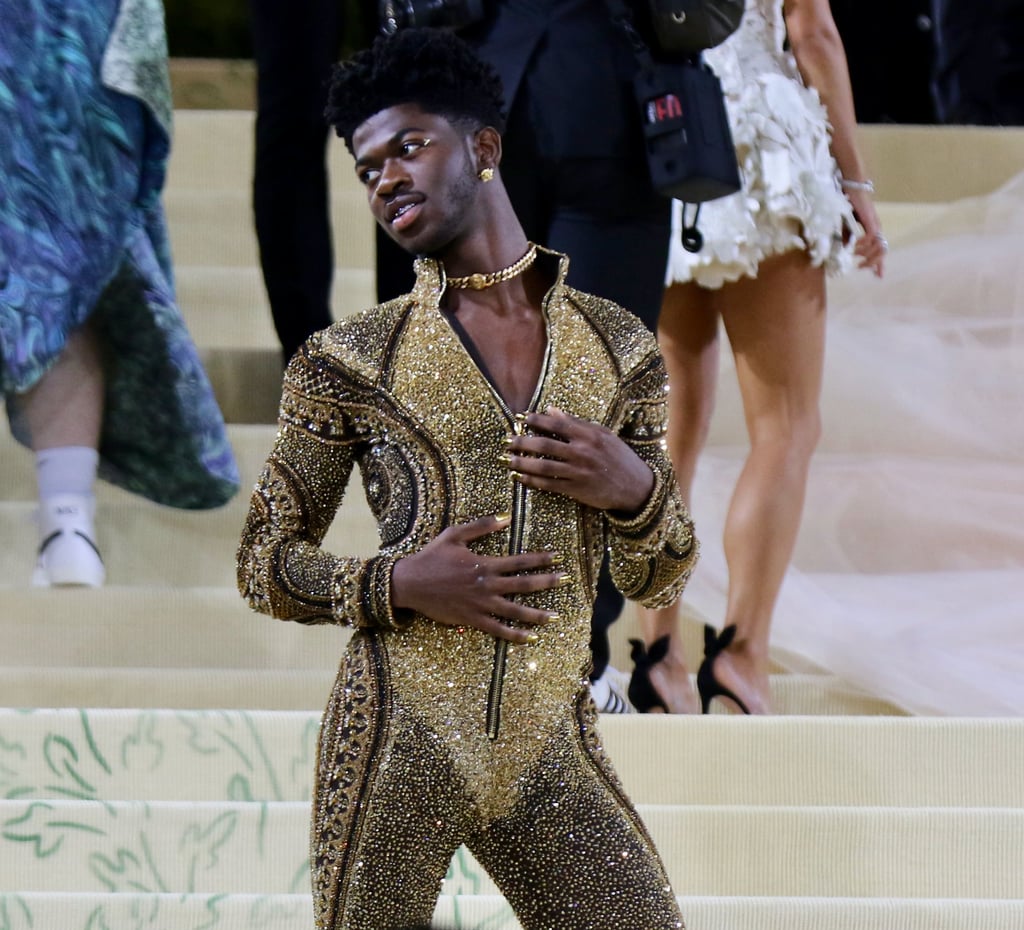 Lil Nas X's Gold Versace Nails