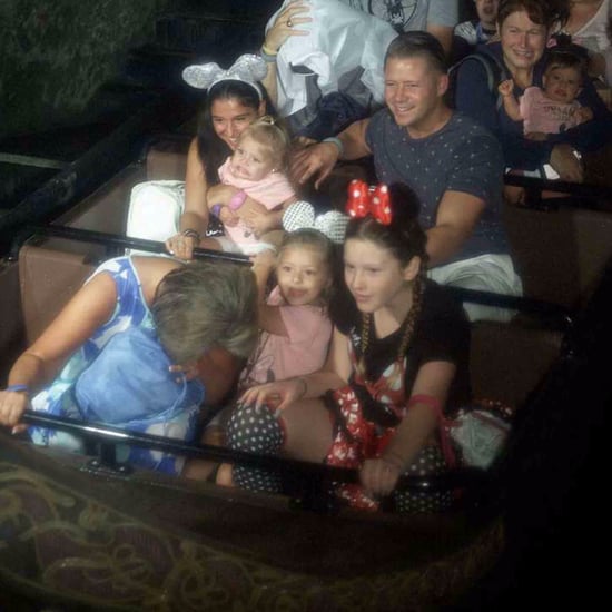 Girl Makes Funny Face on Disney World Ride