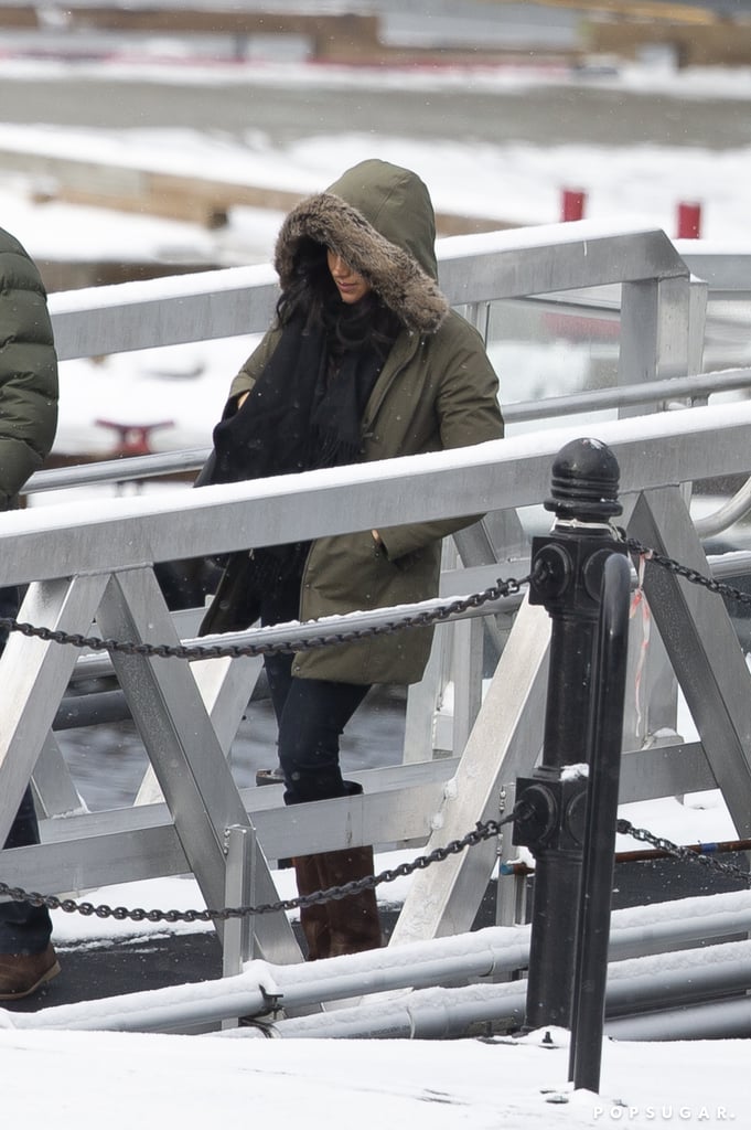 Meghan Markle Carried a Black Cuyana Tote Bag in Canada