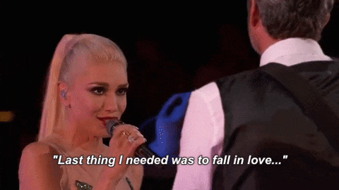Gwen Stefani and Blake Shelton Eye Contact While Singing