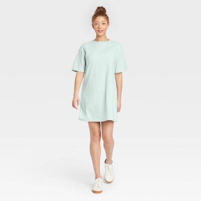 Elbow sleeve t shirt sales dress